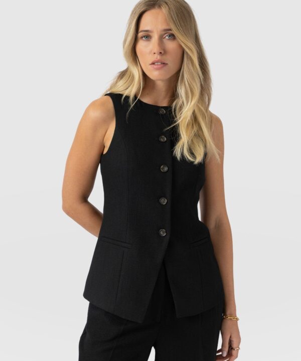 Argent Waistcoat - Black