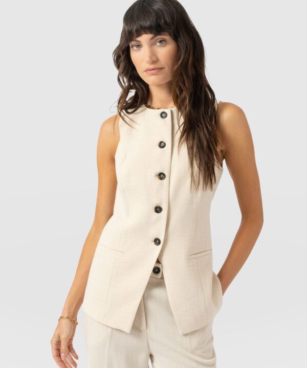 Argent Waistcoat - Cream