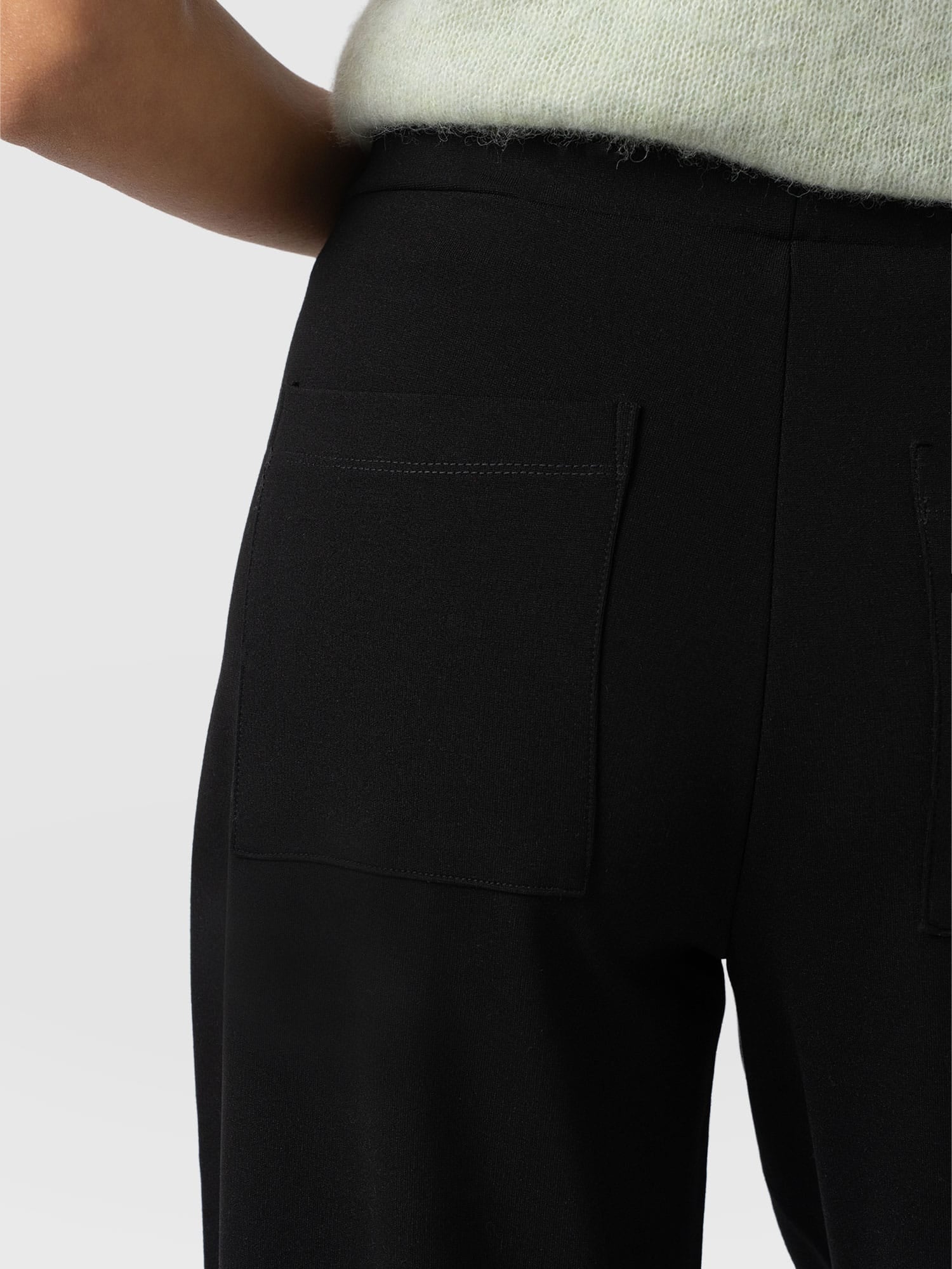 Averie Wide Leg Pant - Black - Image 4