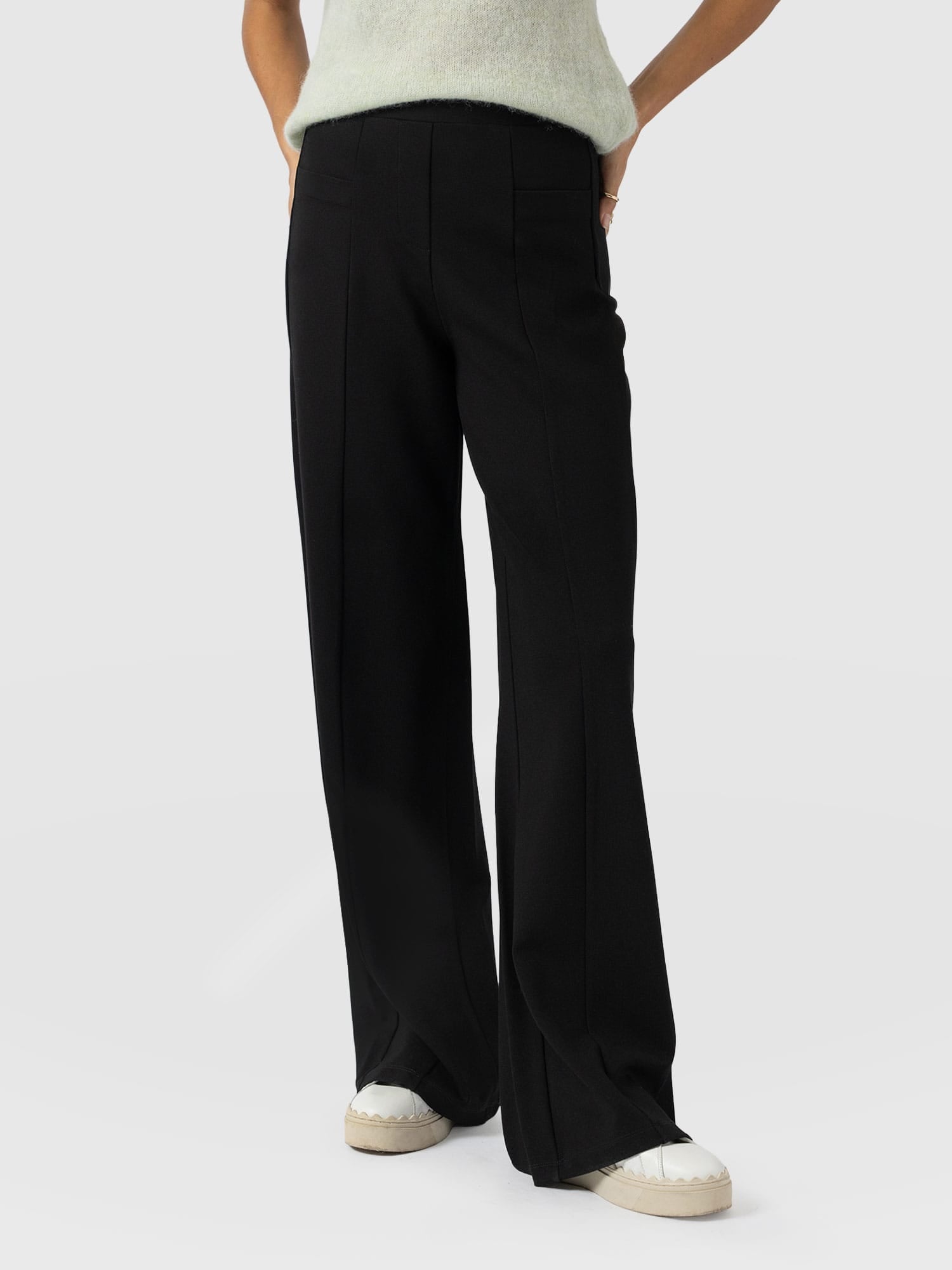 Averie Wide Leg Pant - Black - Image 2