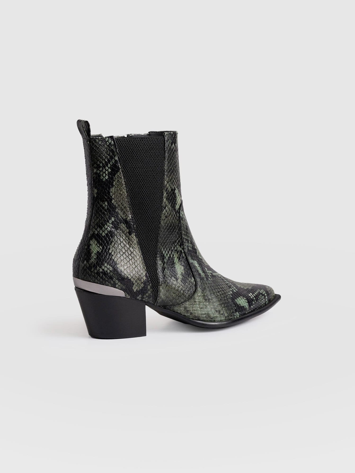 Billie Snake Boot - Green - Image 3