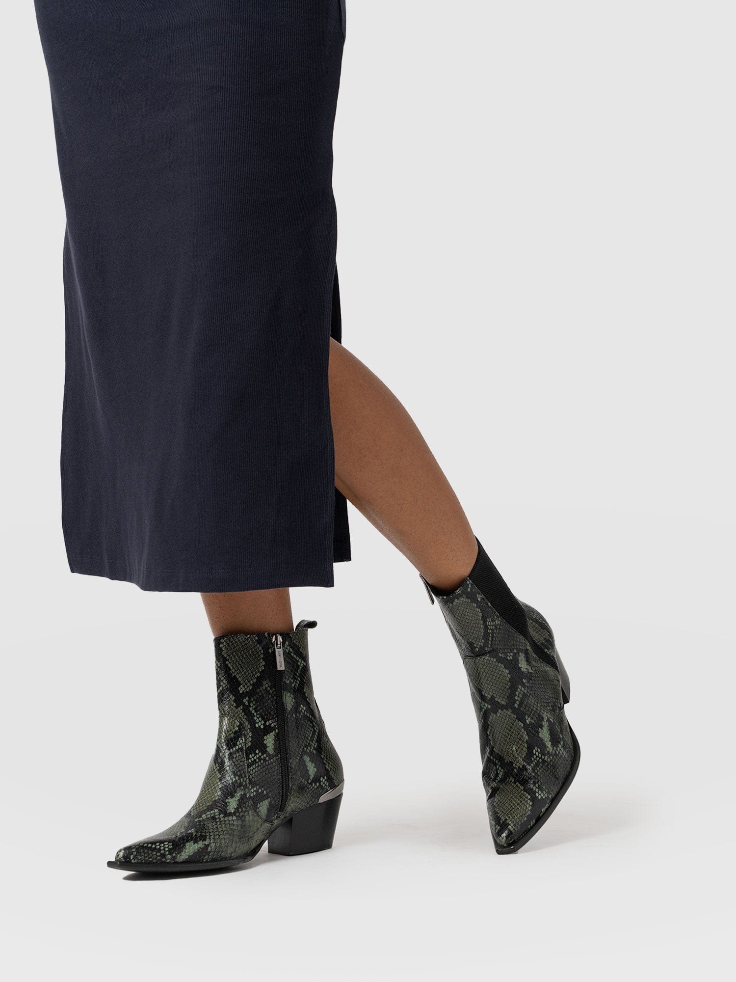 Billie Snake Boot - Green - Image 6