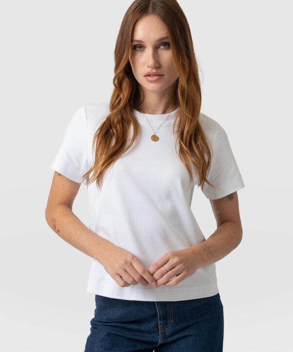 Chelsea Crew Neck Tee - White
