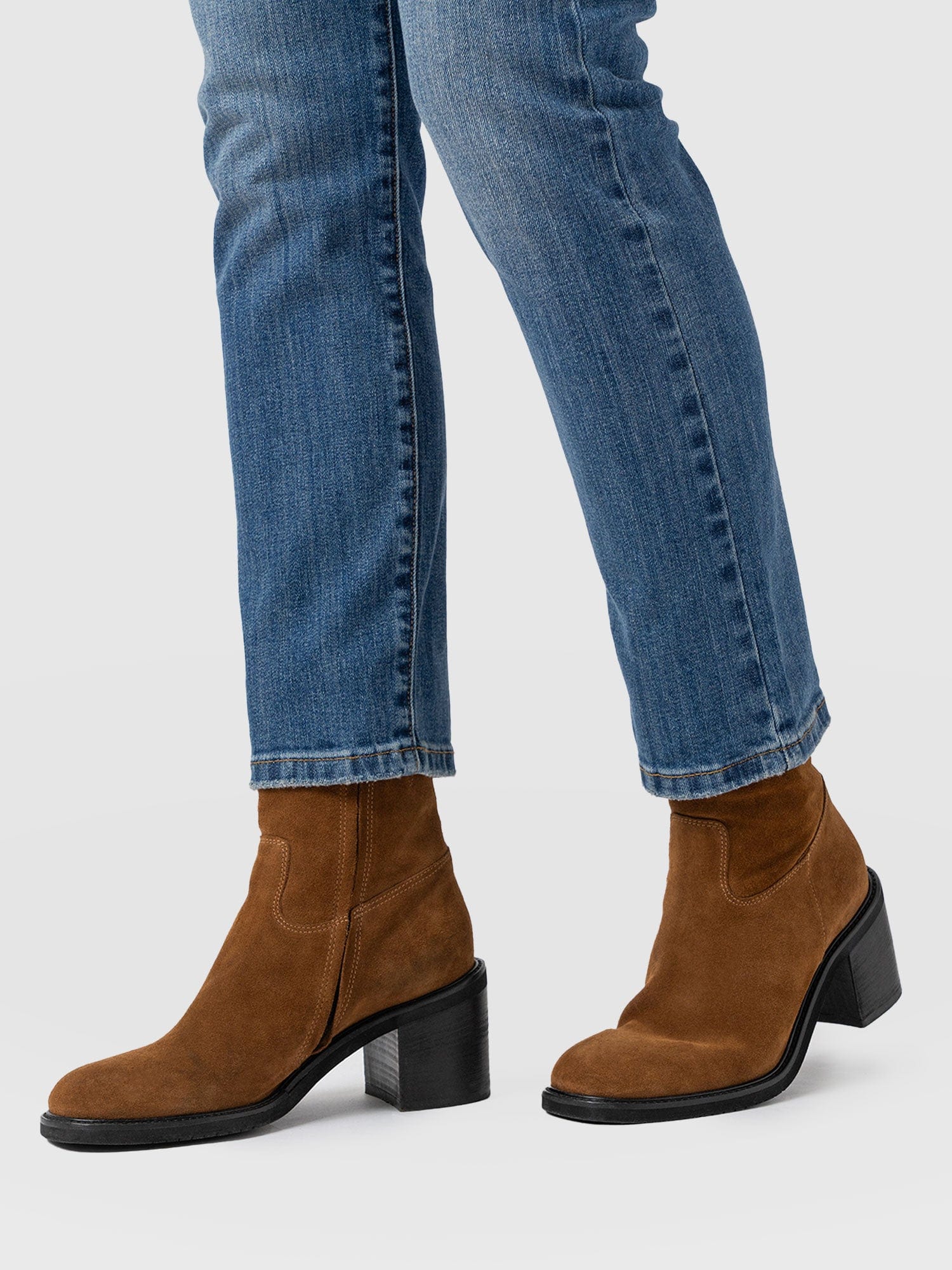Dakota Ankle Boot - Camel Suede - Image 6