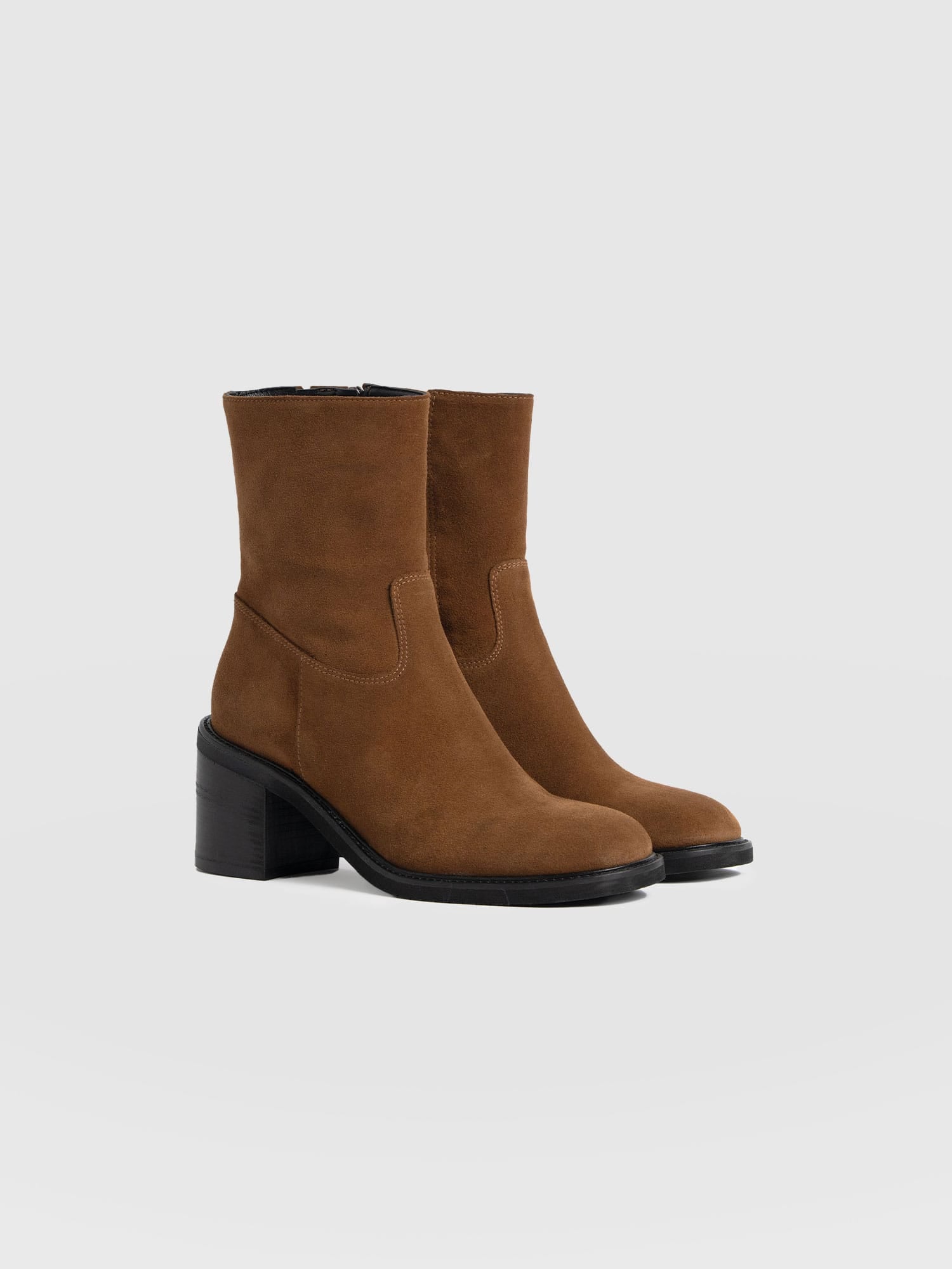 Dakota Ankle Boot - Camel Suede - Image 4