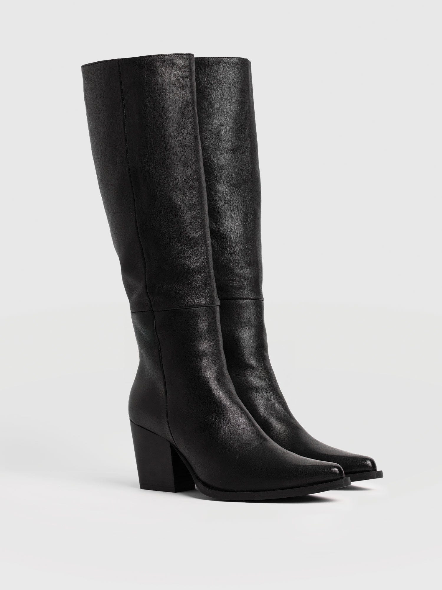 Dallas Knee High Boot - Black - Image 6
