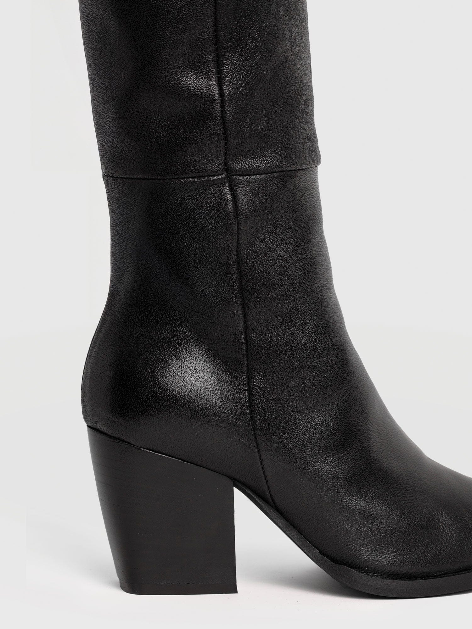Dallas Knee High Boot - Black - Image 5
