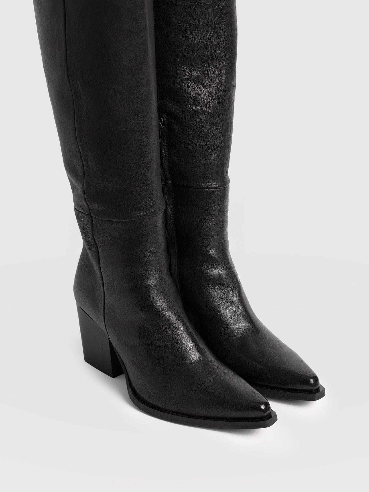 Dallas Knee High Boot - Black - Image 4