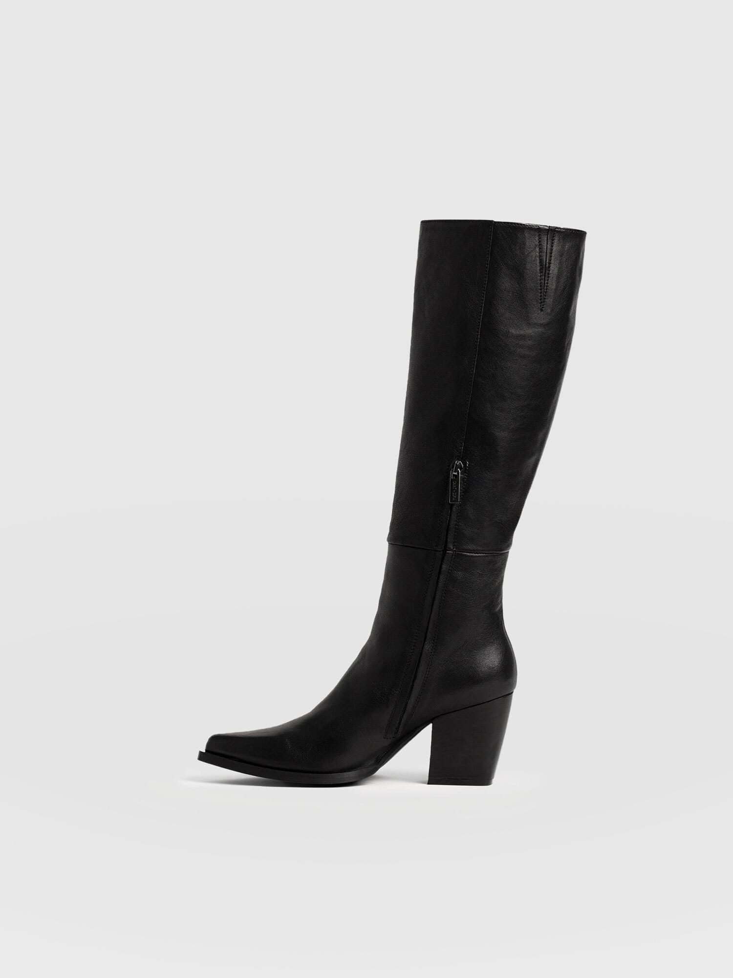 Dallas Knee High Boot - Black - Image 2