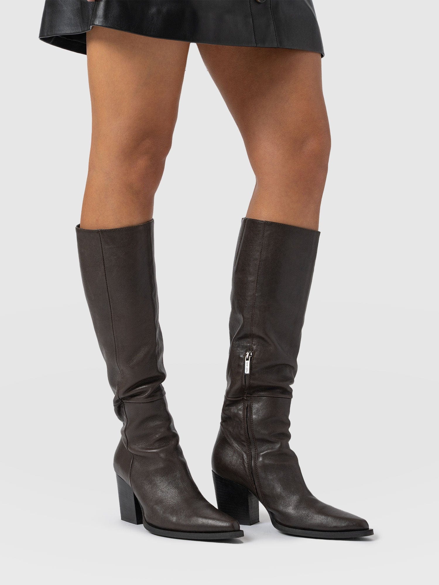 Dallas Knee High Boot - Chocolate - Image 6
