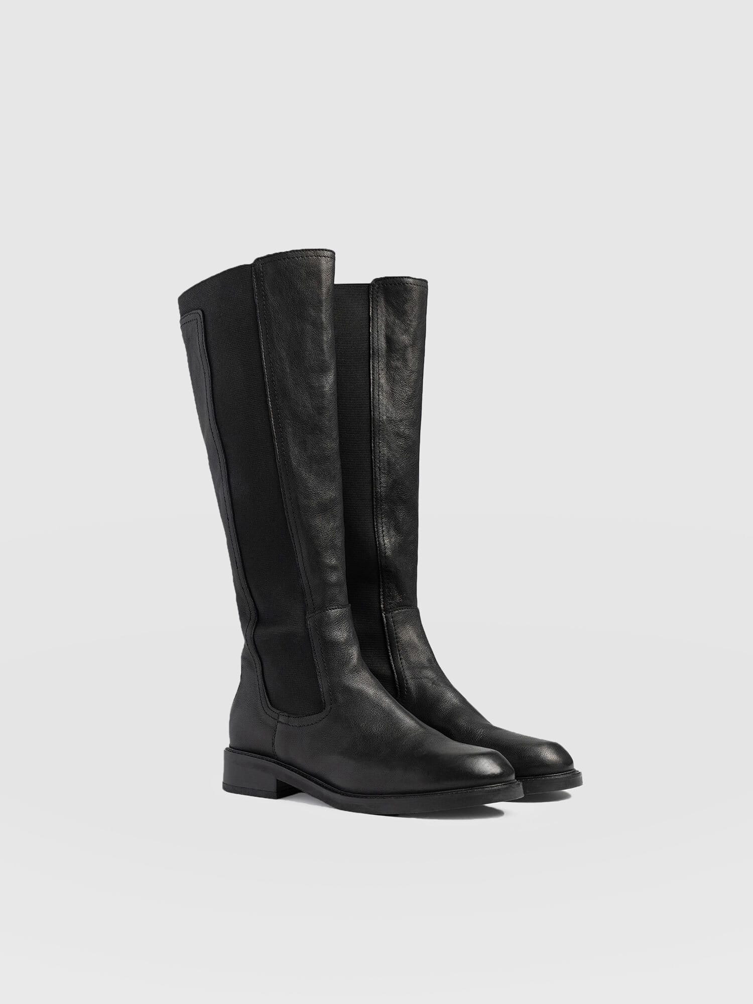Evelyn Knee High Boot - Black - Image 3