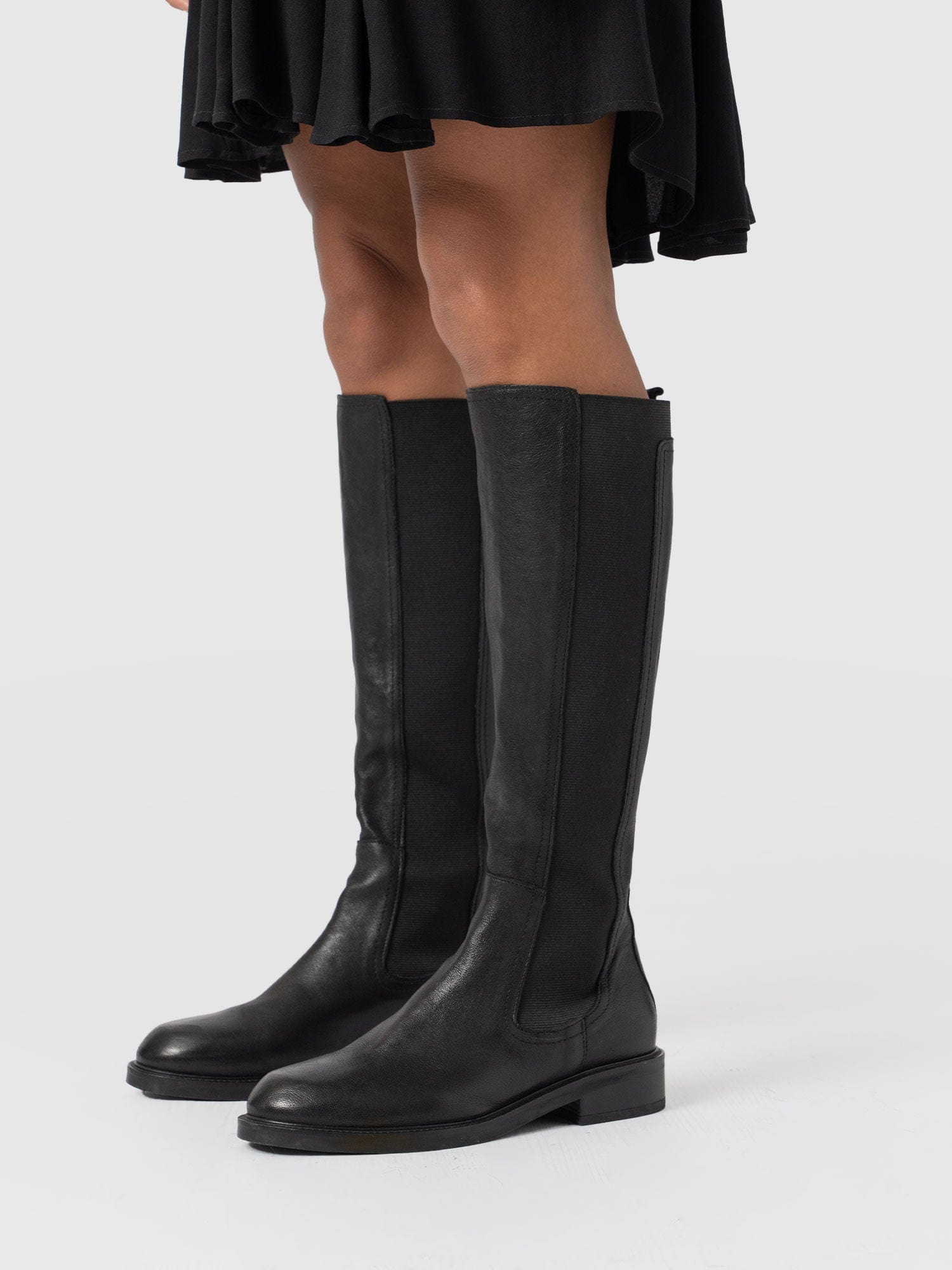 Evelyn Knee High Boot - Black - Image 6