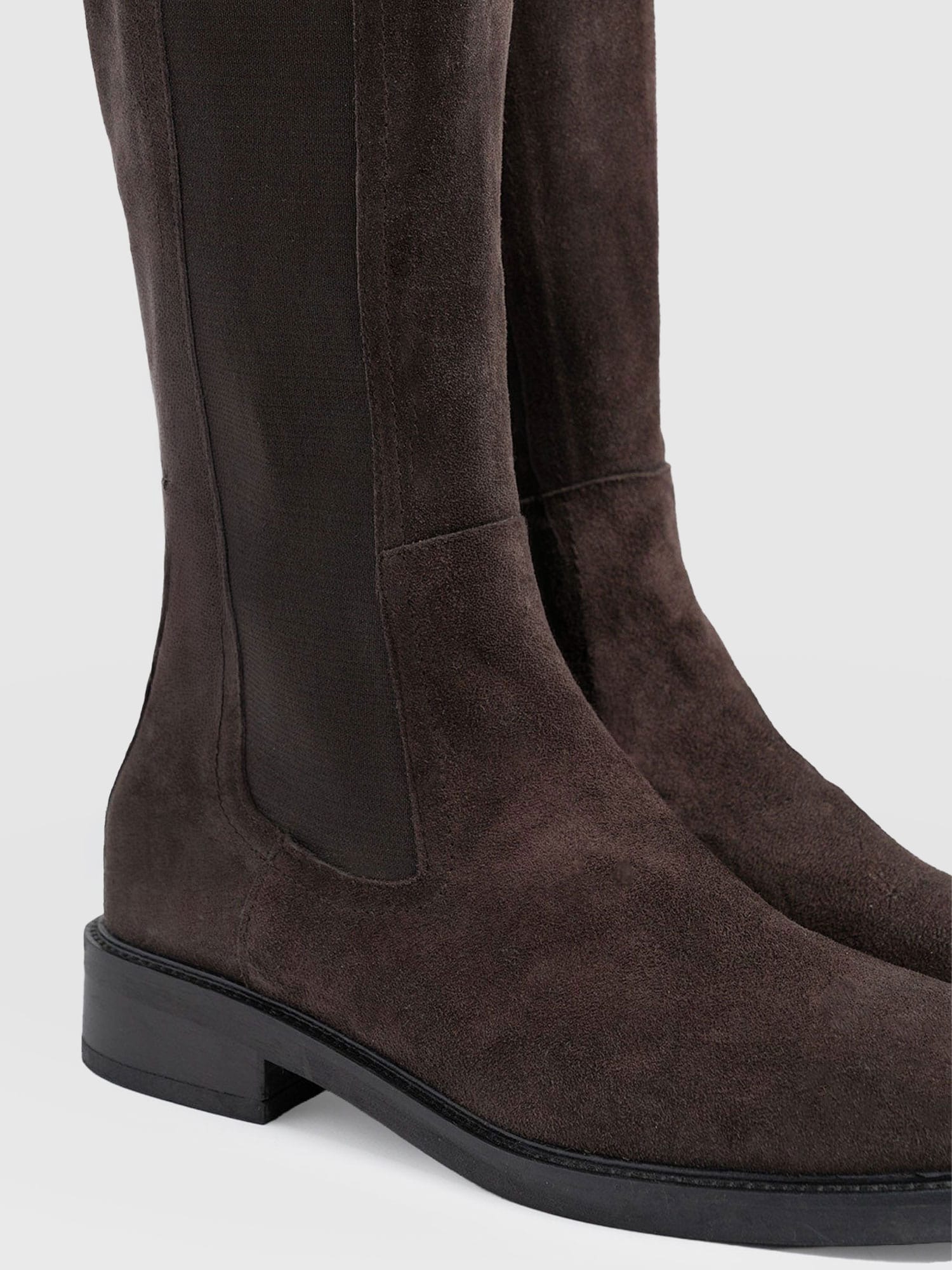 Evelyn Knee High Boot - Brown - Image 5