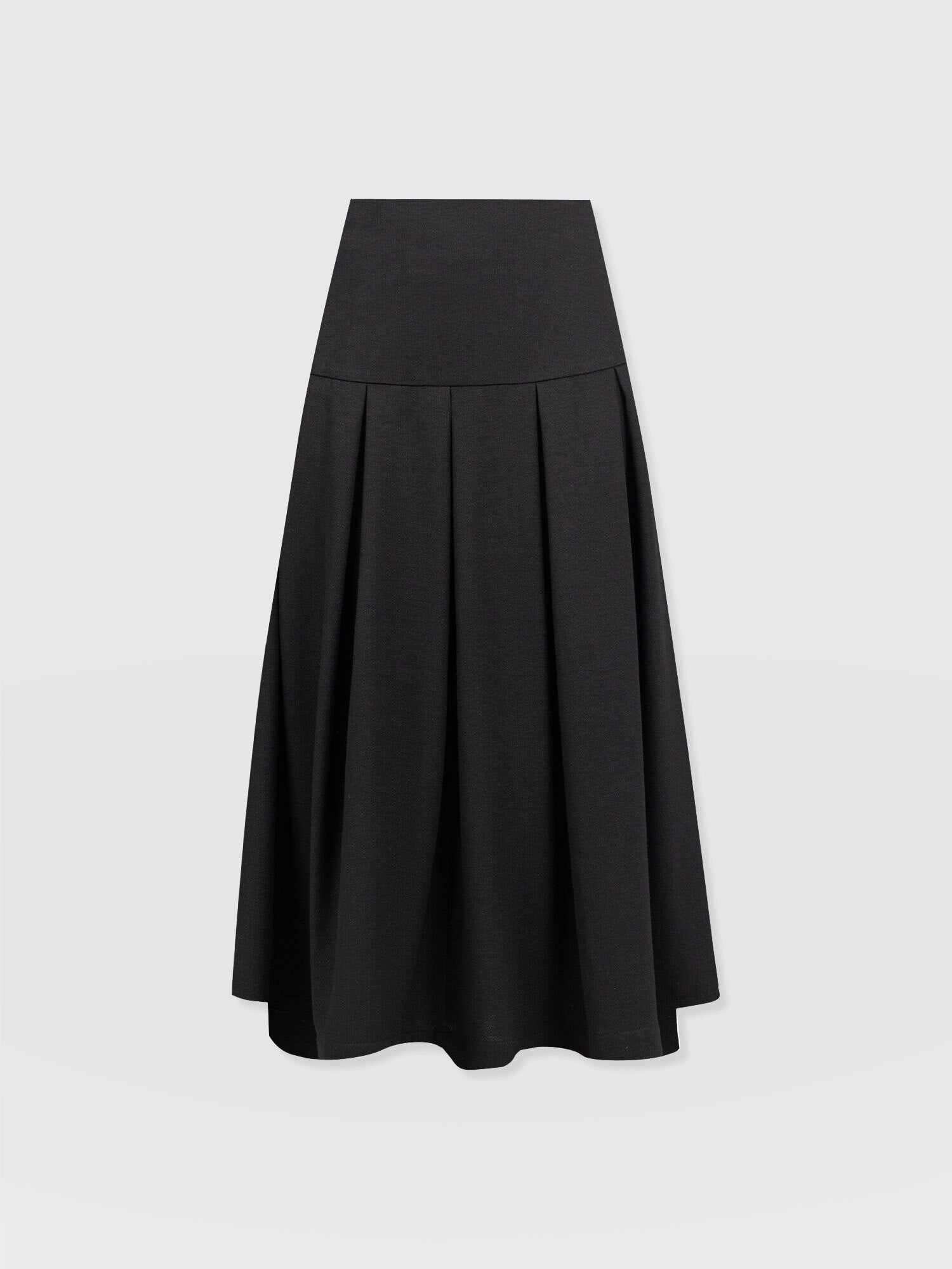 Everly Pleated Skirt - Black - Image 7