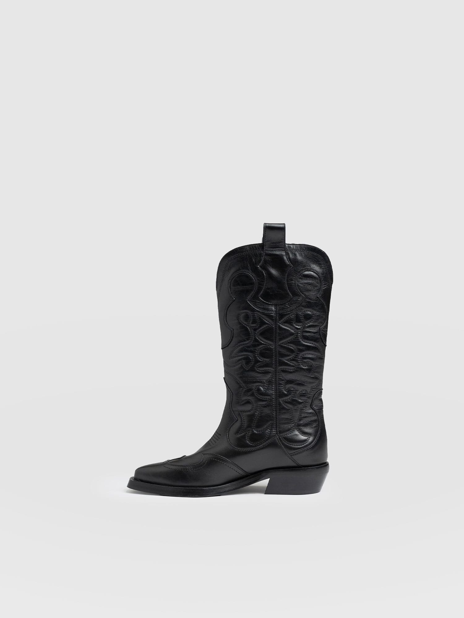 Kansas Western Boot - Black - Image 2