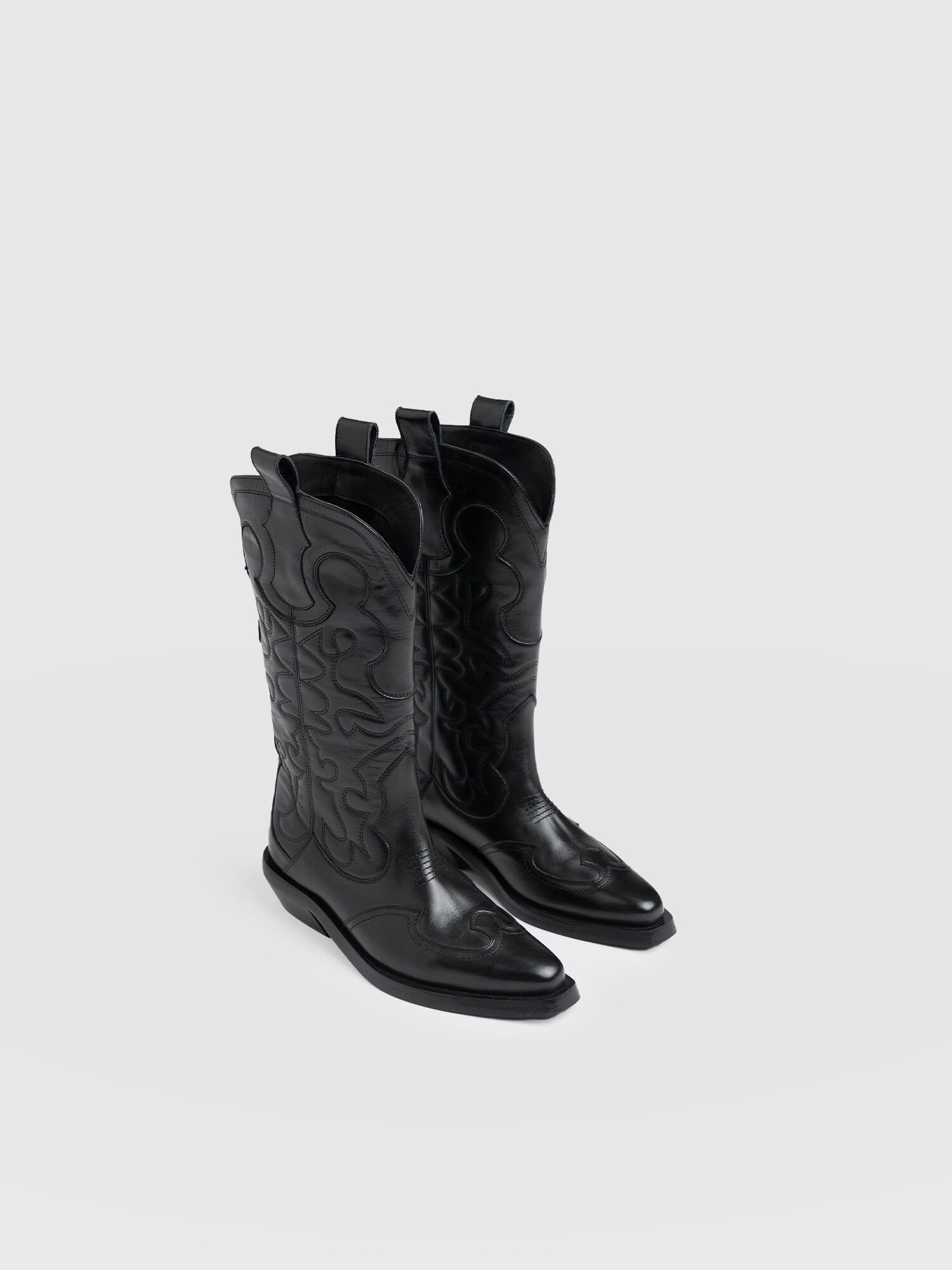 Kansas Western Boot - Black - Image 3