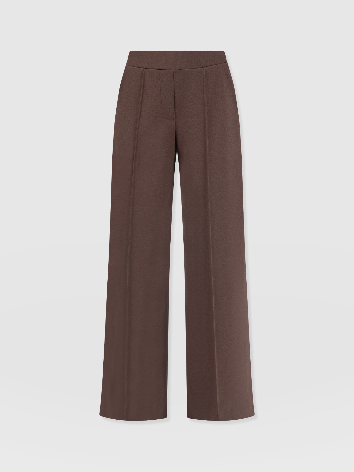 Keller Wide Leg Pant - Brown - Image 7