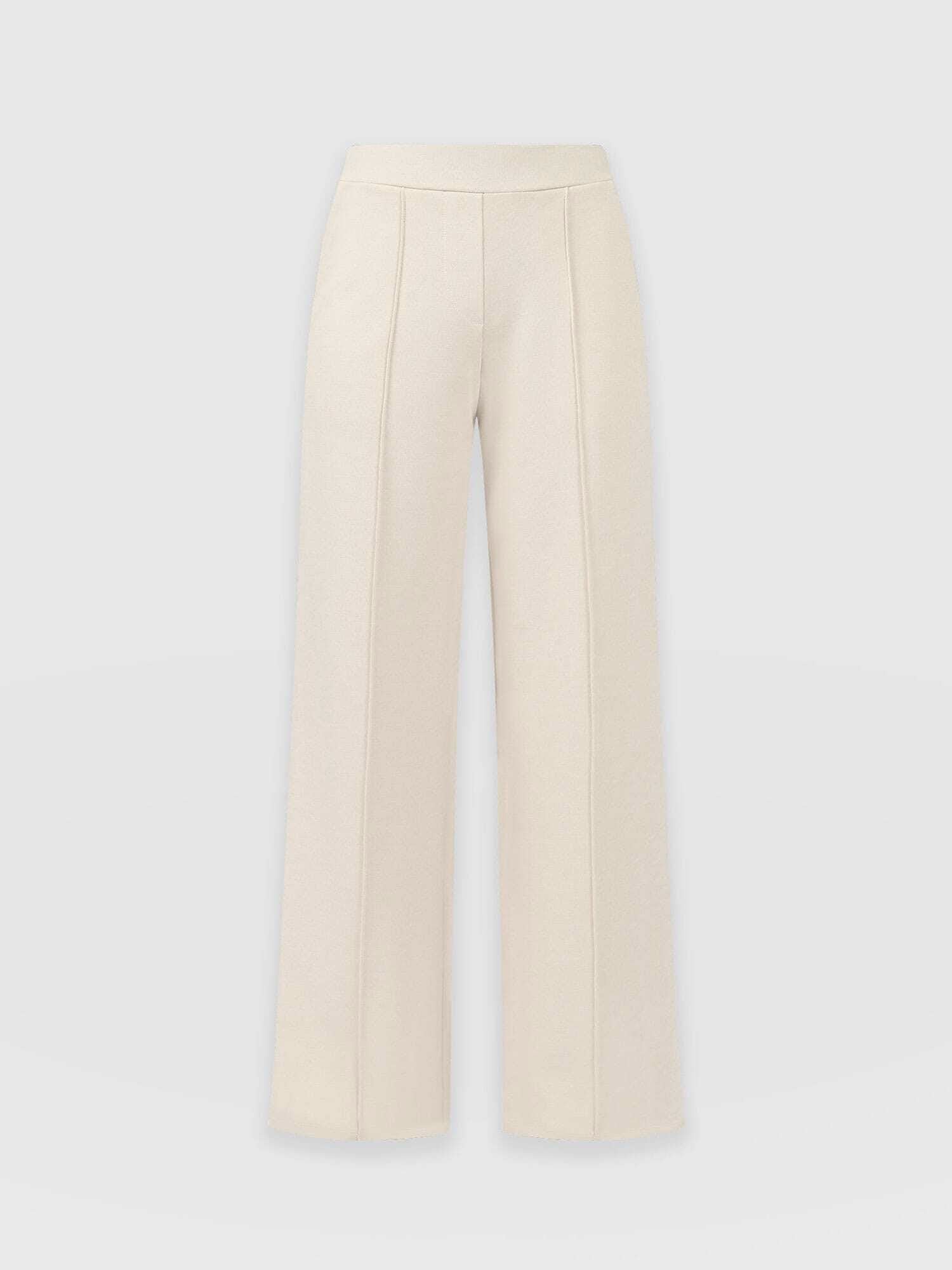 Keller Wide Leg Pant - Cream - Image 7