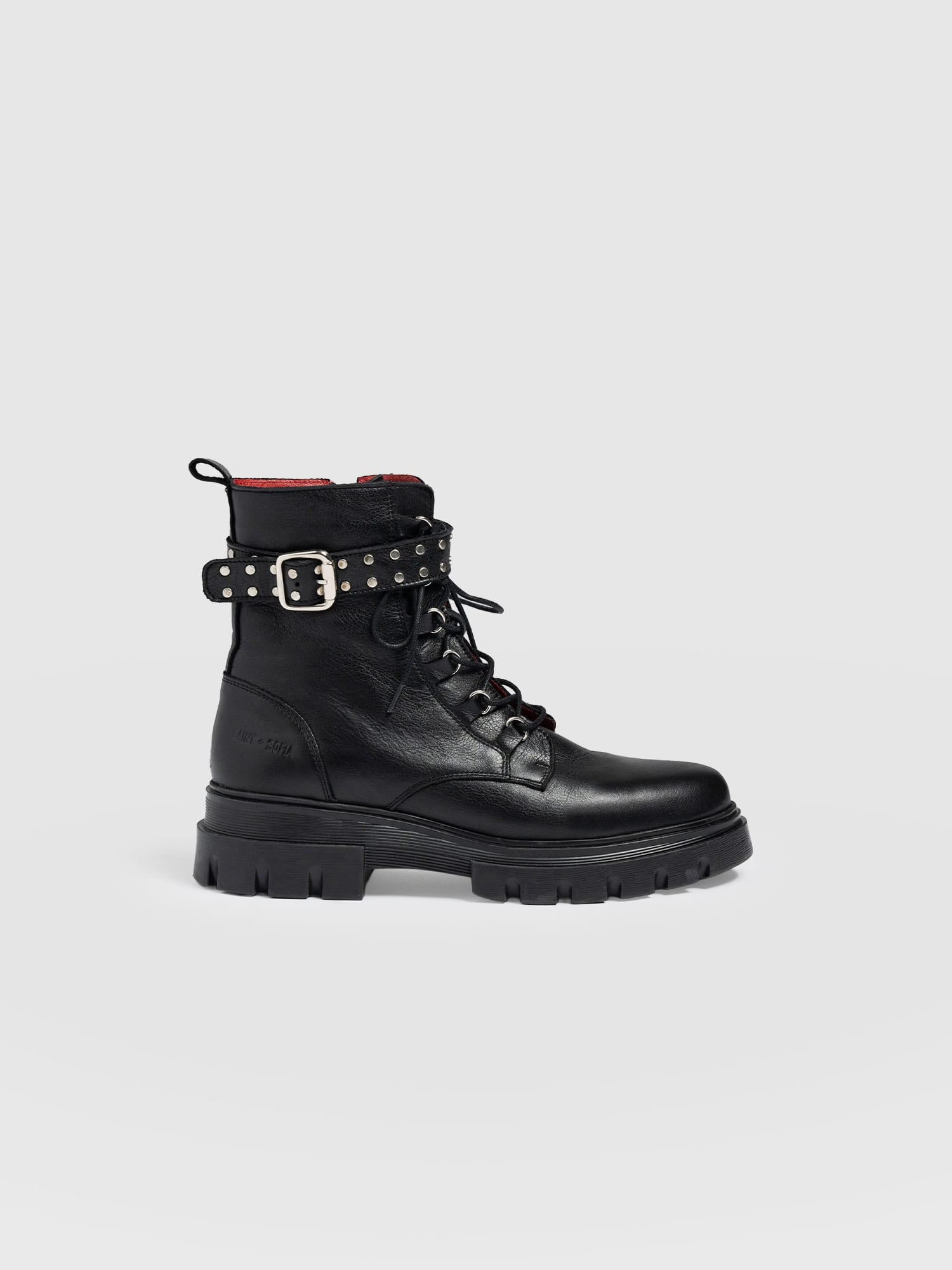 Southbank Studded Boot - Black