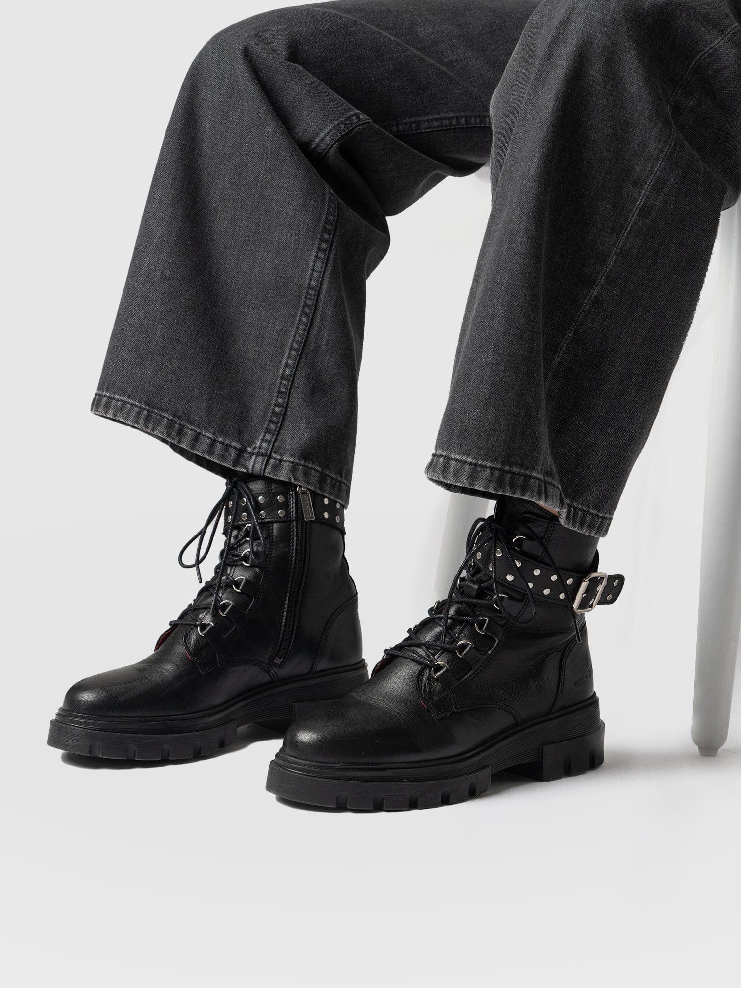 Southbank Studded Boot - Black - Image 6