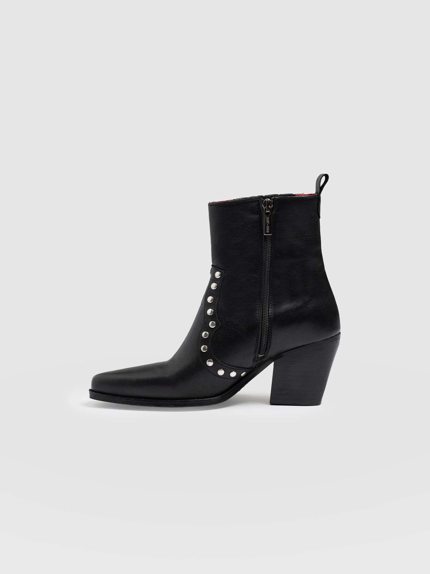 Texas Studded Boot - Black - Image 2