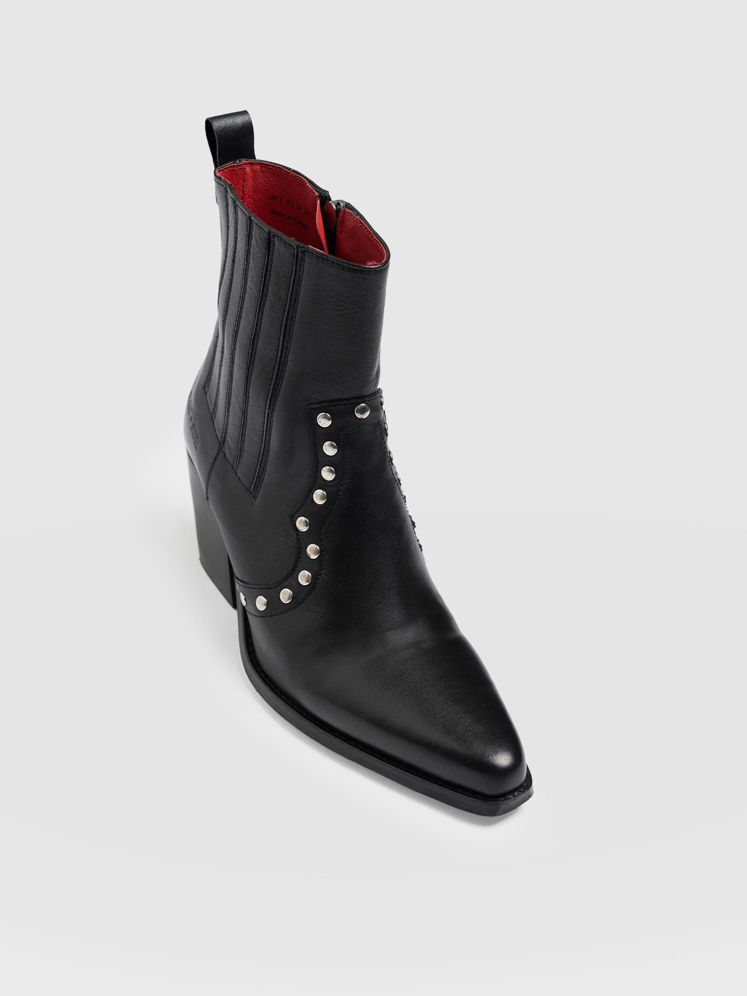 Texas Studded Boot - Black - Image 4