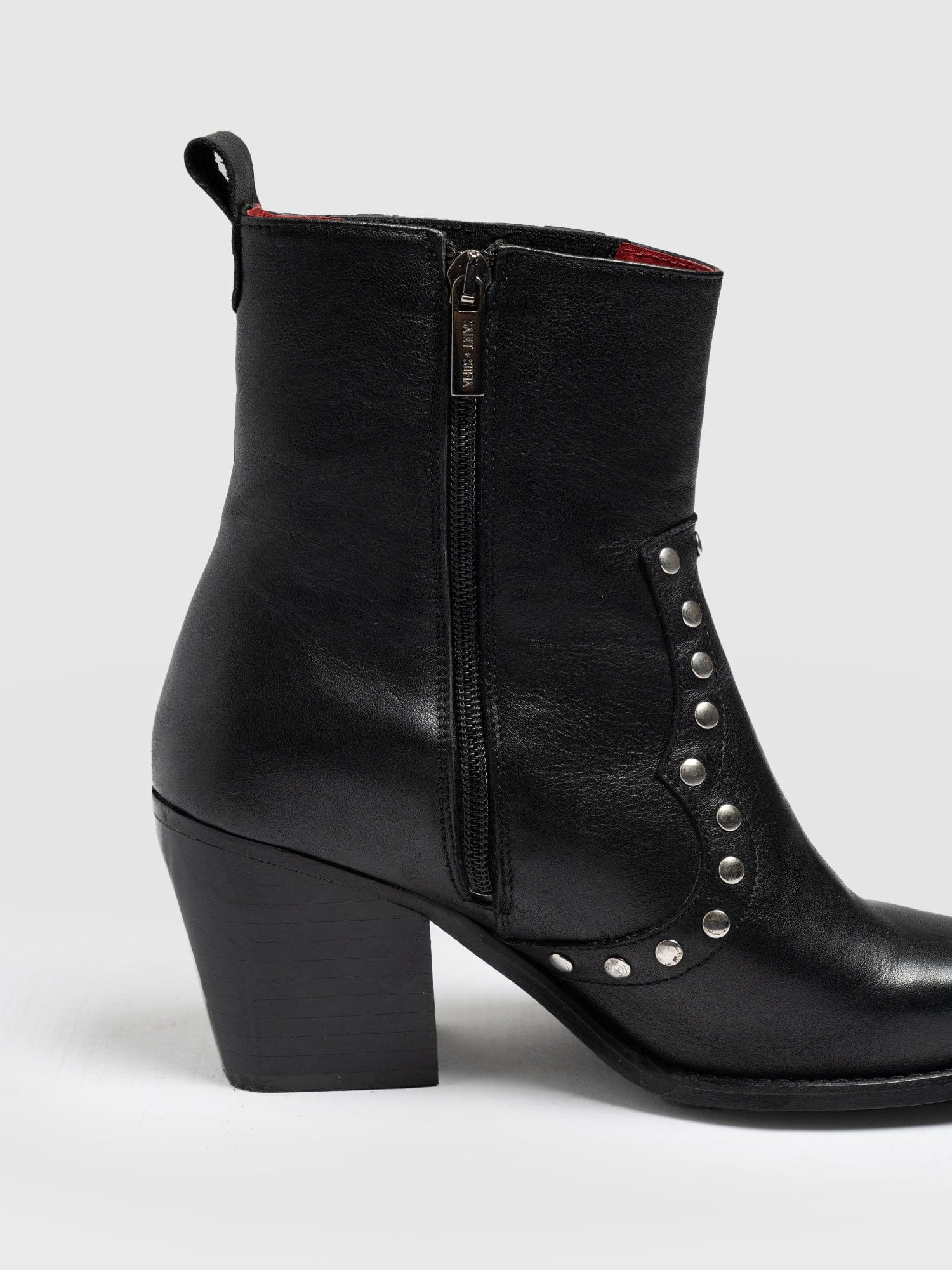 Texas Studded Boot - Black - Image 5