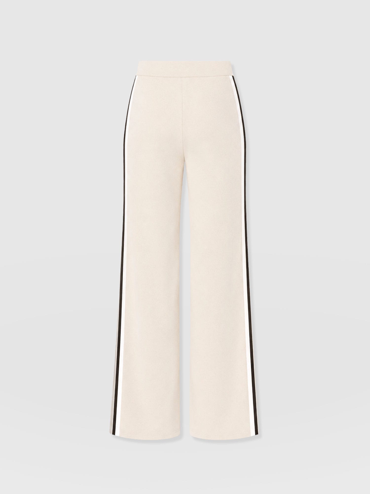 Hoxton Straight Leg Pant - Cream - Black Stripe - Image 7