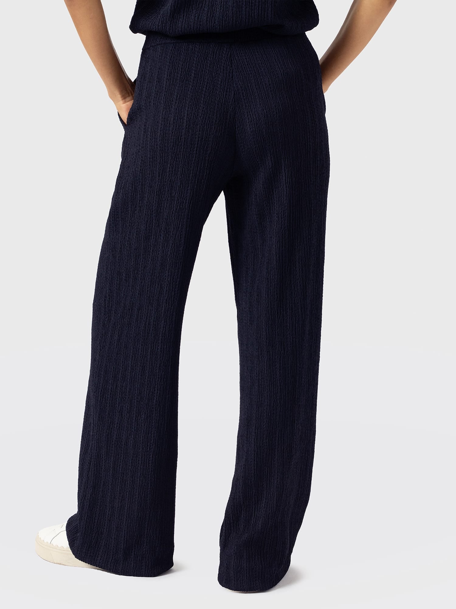 Hoxton Straight Leg Pant - Navy Textured - Image 6