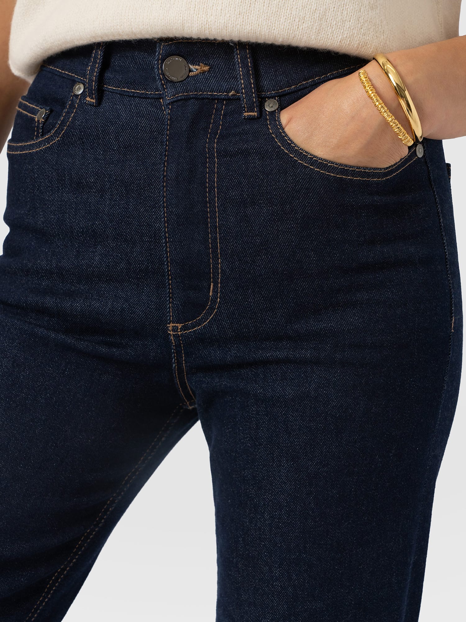 Wide Leg Jean - Indigo Blue - Image 5