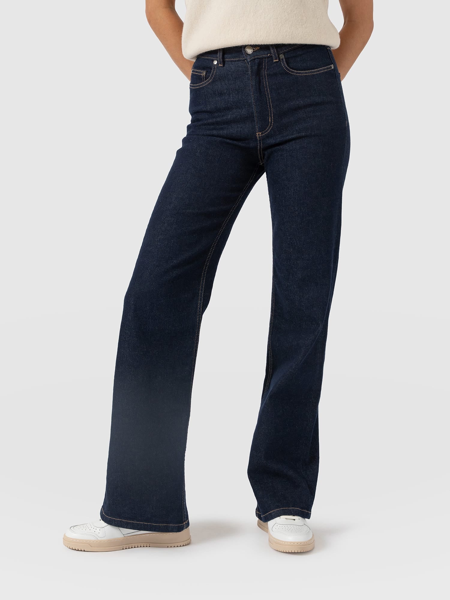 Wide Leg Jean - Indigo Blue - Image 4