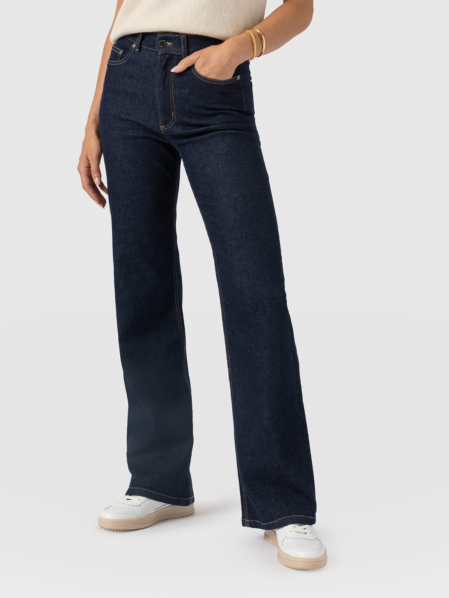 Wide Leg Jean - Indigo Blue - Image 2