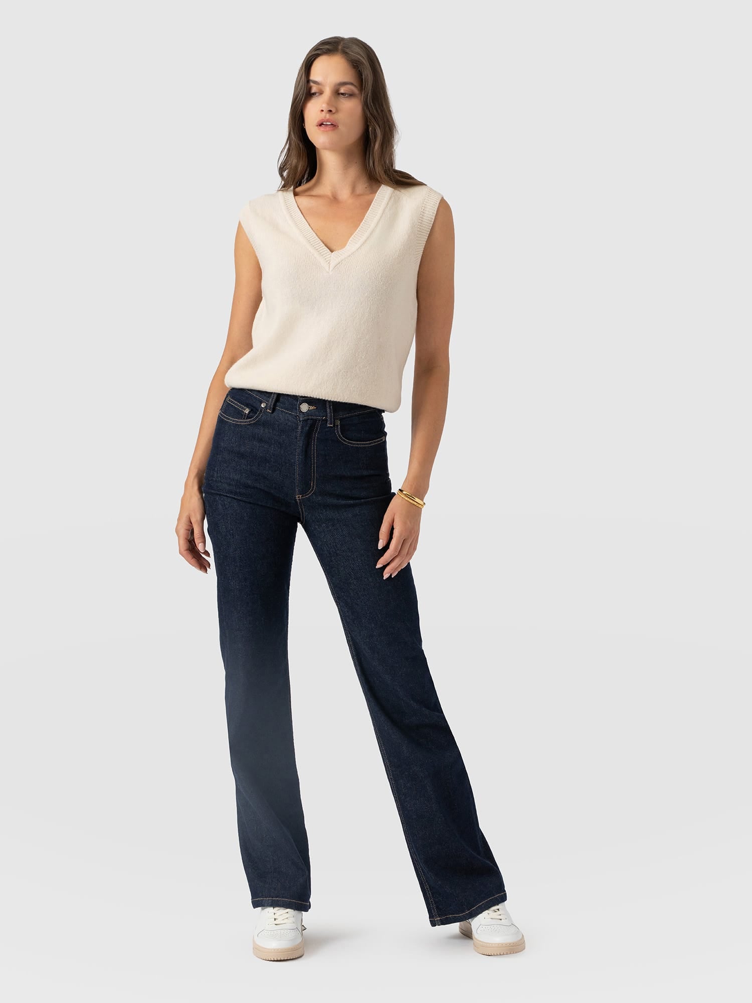 Wide Leg Jean - Indigo Blue - Image 3